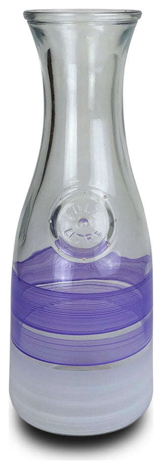 Retro Stripe Purple Carafe