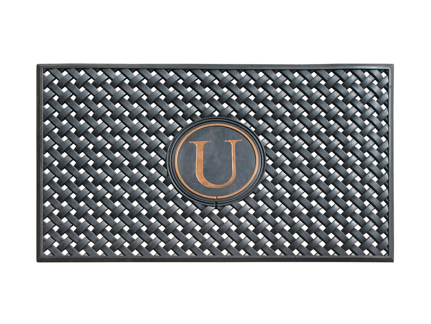 A1HC 100% Rubber Monogrammed Heavy Duty Durable Doormat 24"x39" U