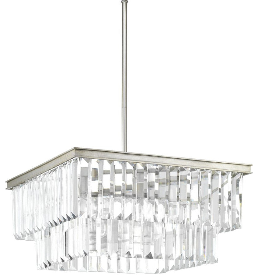 Progress Lighting Glimmer 4-Light Pendant, Silver Ridge, P500109-134