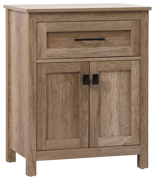 24" Wide Bathroom Storage Freestanding Cabinet, Natural Oak