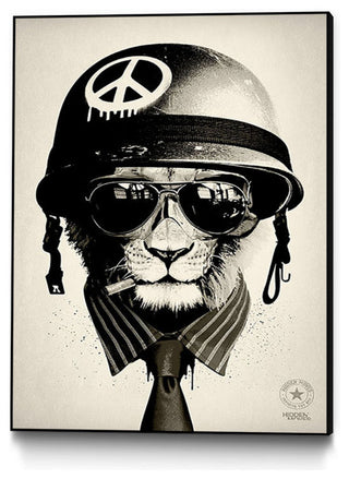 Office Warfare Art block Framed Canvas, 18"x24"