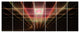 Pink on Black Laser Protective Grids, Abstract Canvas Print, 83"x32", 7 Panels