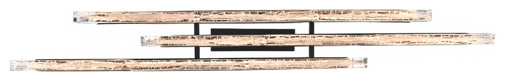 Valira Integrated LED Chandelier, Black, 60"