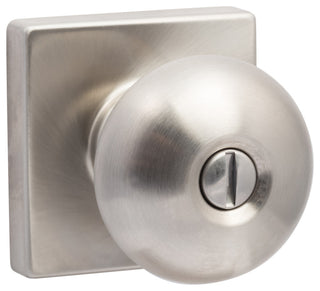 Durango Square Privacy Knob, Satin Nickel