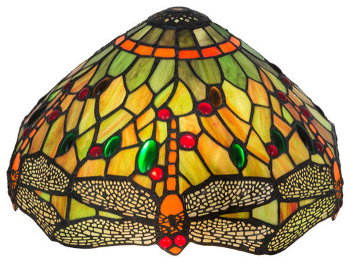 Meyda Lighting 10504 12" Wide Tiffany Hanginghead Dragonfly Shade