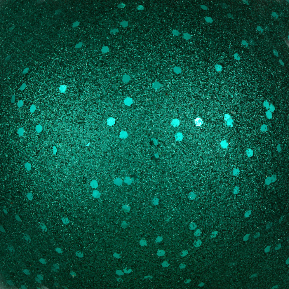Vickerman N592541Dq 10" Dark Teal Sequin Ball Ornament