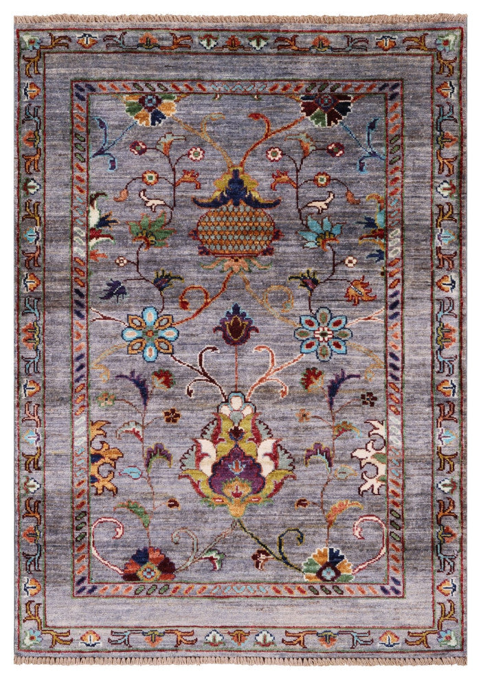 2' 9" X 3' 11" Persian Tabriz Handmade Wool Rug - Q12165