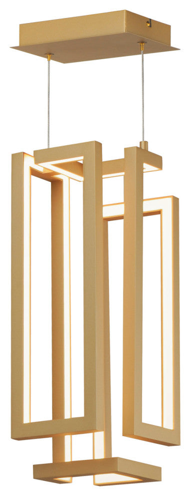 ET2 E21261 Penrose 7"W LED Abstract Mini Pendant - Black