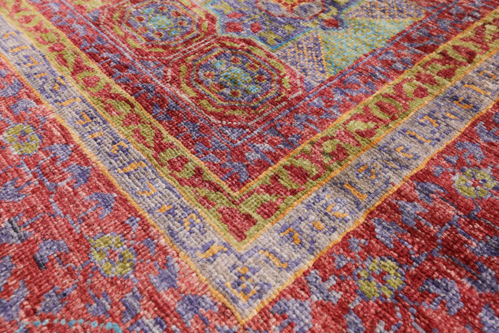 Mamluk Geometric Hand-Knotted Wool Rug 5' 7" X 7' 10" - Q12276