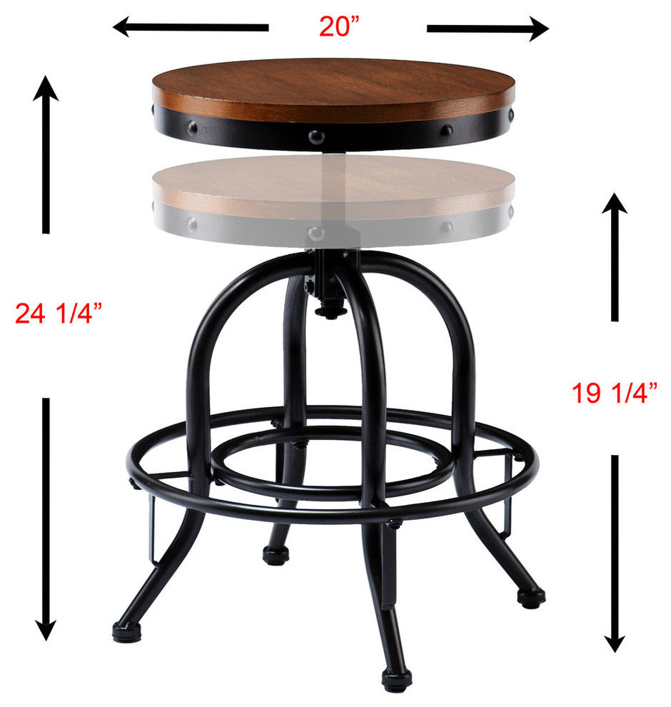 Horton Industrial Adjustable Stool