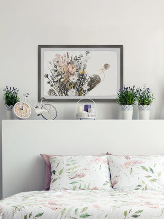 "Flowering Plants" Framed Painting Print