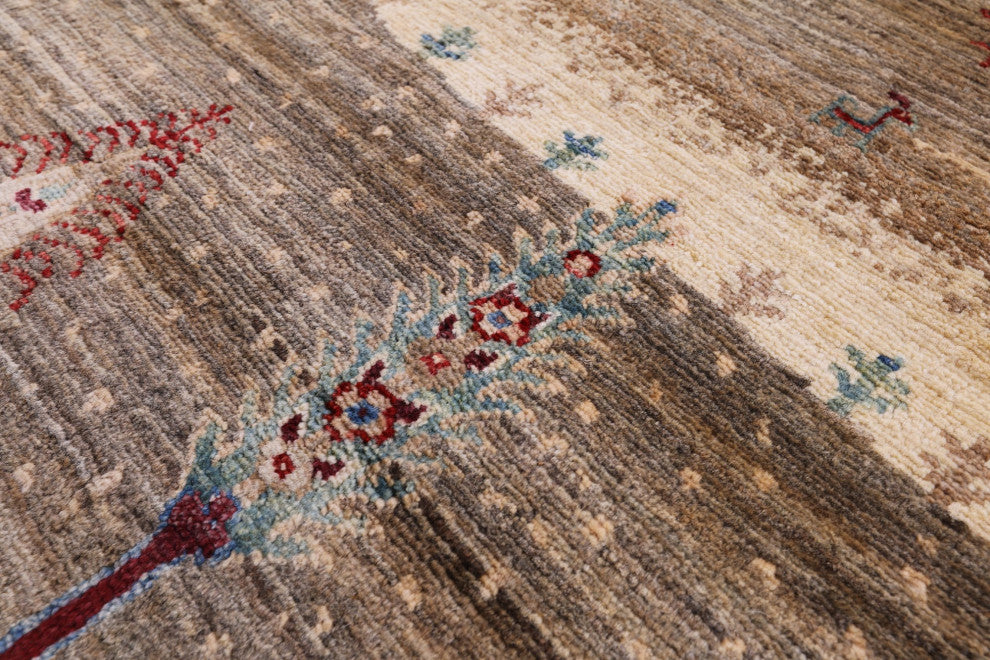 Persian Gabbeh Tribal Hand-Knotted Wool Rug 8' 3" X 9' 8" Q10586