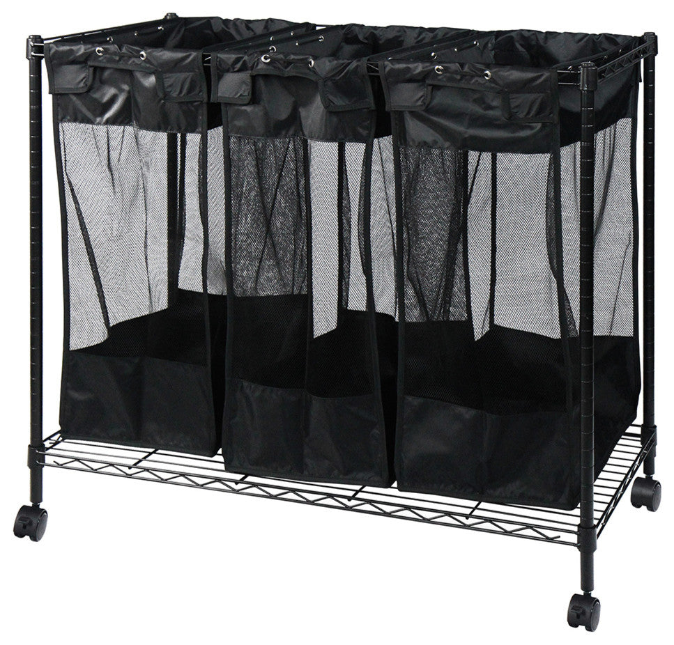 Oceanstar Triple Storage Organizer and Laundry Sorter