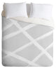 Kelly Haines Gray Brushstrokes Duvet Cover Set, Twin XL