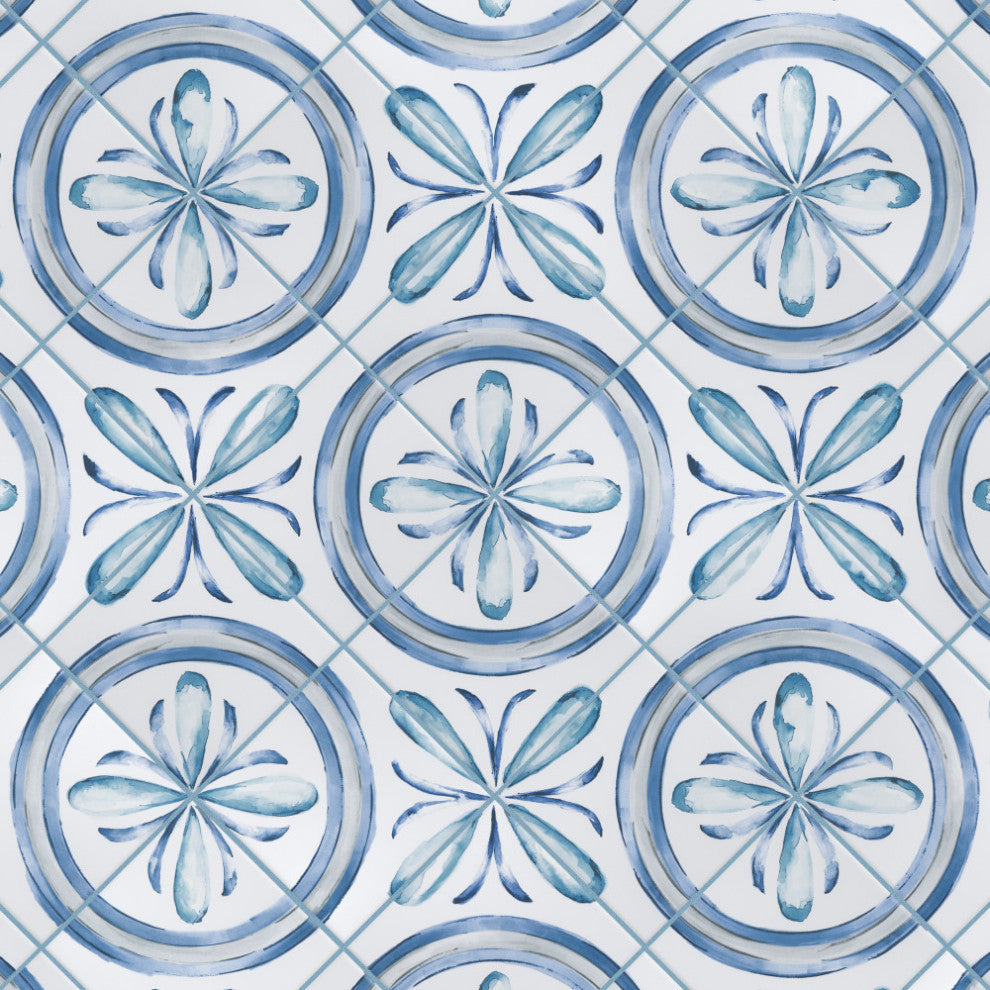 Saint Germain Gele Deco Rivette Porcelain Floor and Wall Tile