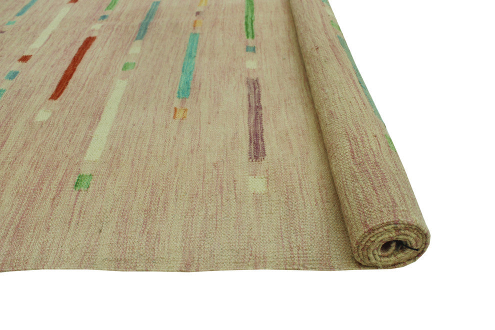 Winchester Kilim Tod Purple/Rust Rug, 4'1x6'0