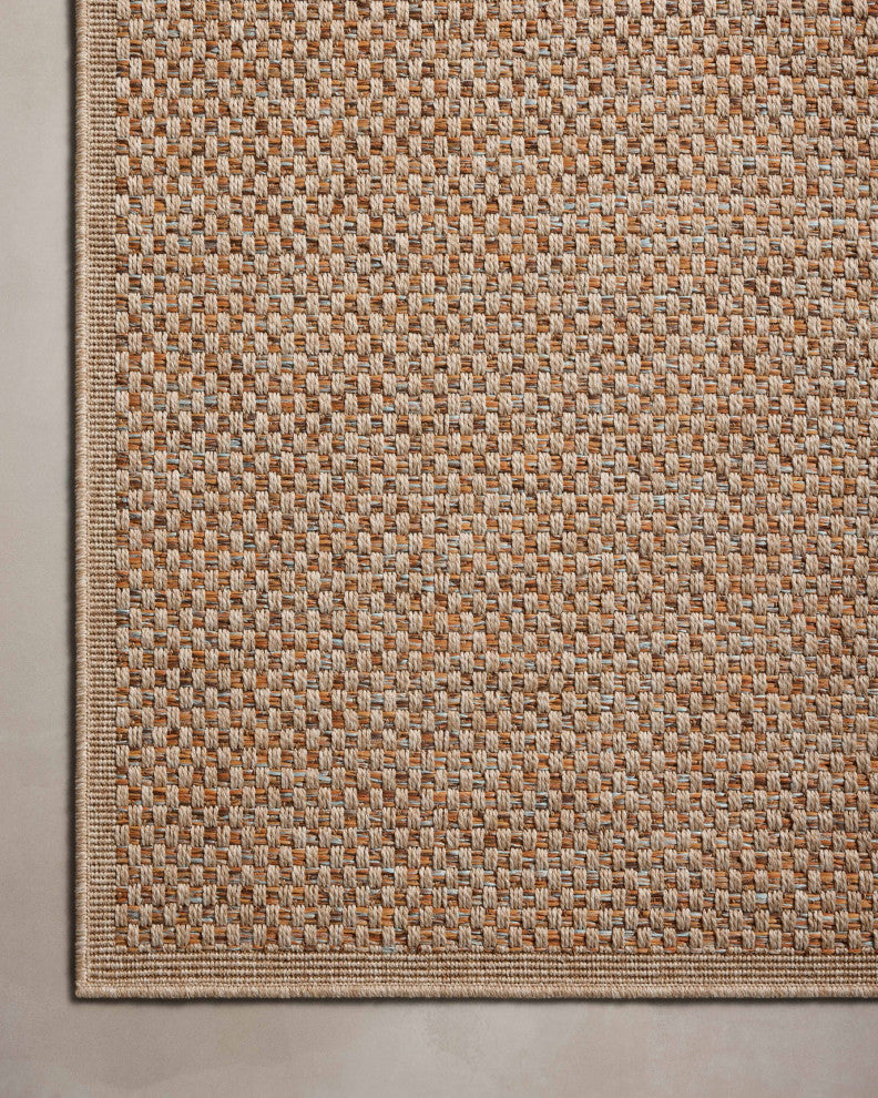 Loloi II Merrick Oatmeal / Sunrise 18" x 18" Sample Rug