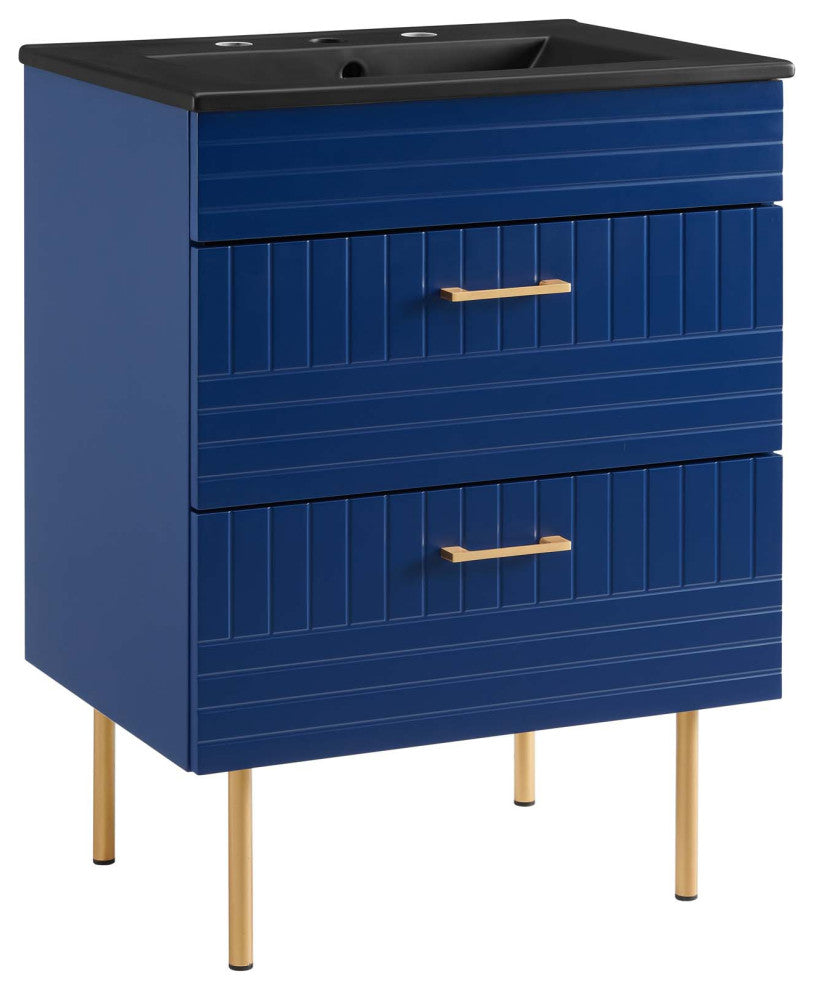 Daybreak 24" Bathroom Vanity, Blue Black