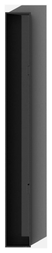 GEO Series Plastic Planter, Black, Trough, 1 Pack