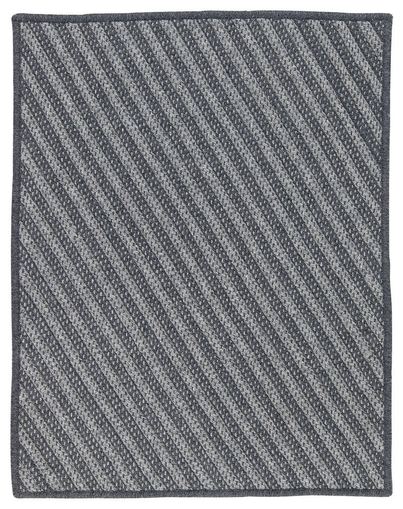 Colonial Mills Blue Hill BI41 Charcoal Contemporary Area Rug, Rectangular 5'x7'