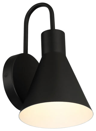 Solano Outdoor LED Wall Mount, Round Backplate, Cone Shade