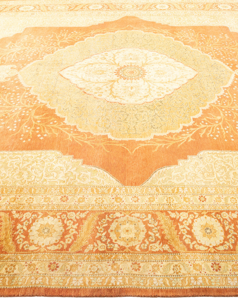Lena, One-of-a-Kind Hand-Knotted Area Rug Brown, 8'4"x10'7"