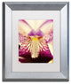 PIPA Fine Art 'Antiqued Iris' Matted Framed Art, 14x11
