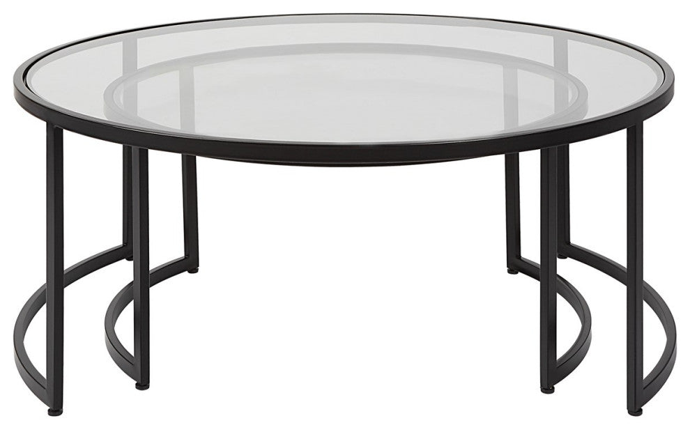 Uttermost Rhea Black Nesting Coffee Tables S/2 25190