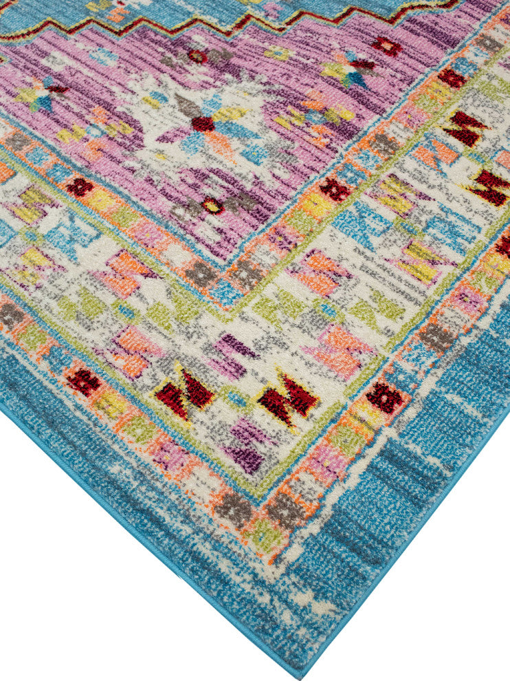 Noori Rug Distressed Hester Blue/Purple Runner