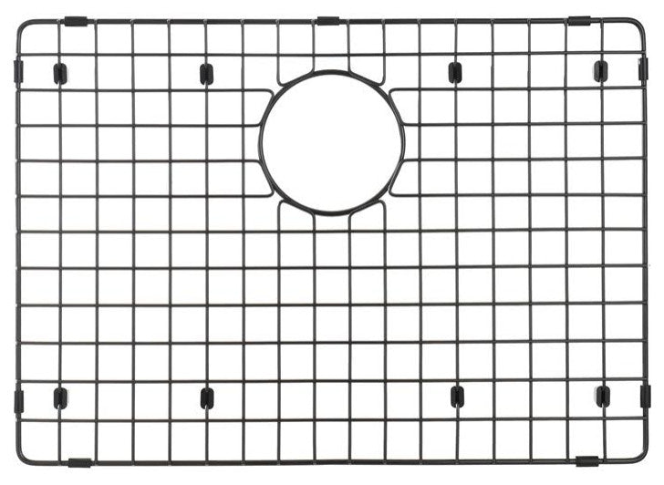 Starstar Sink Protector, Matte Black Stainless Steel, Bottom Grid, 17x13