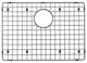 Starstar Sink Protector, Matte Black Stainless Steel, Bottom Grid, 17x13