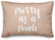 Pretty Peach Pattern Pillow 14x20 Spun Poly Pillow