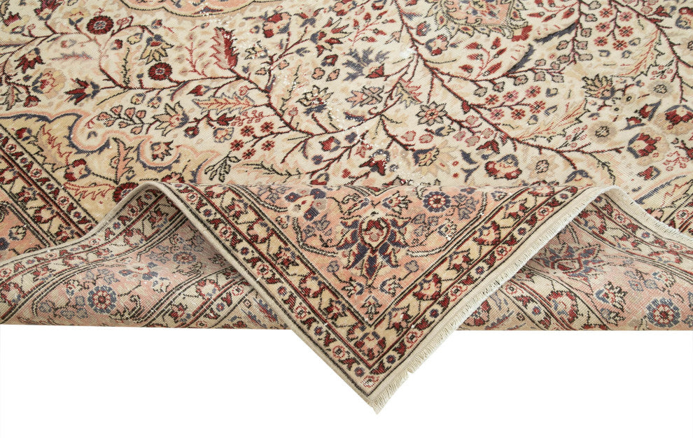 Rug N Carpet - Handwoven Turkish 6' 8'' x 9' 1'' Distressed Area Rug