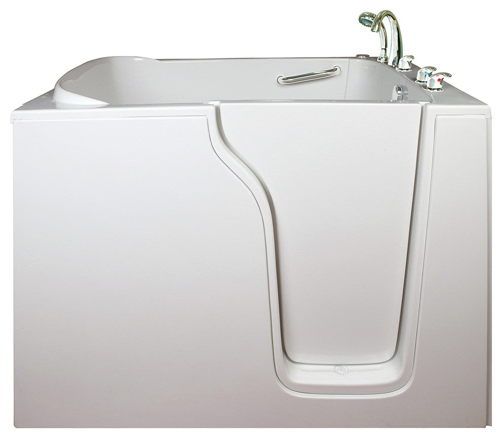 Bariatric 4.58'x35" Walk-In Bathtub, White With Right Door