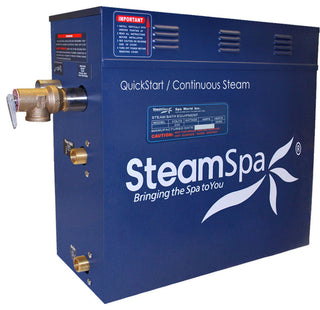 7.5 KW QuickStart Acu-Steam Bath Generator,Built-in Auto Drain,Brushed Nickel