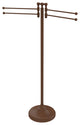 Towel Stand with 4 Pivoting Swing Arms, Antique Bronze