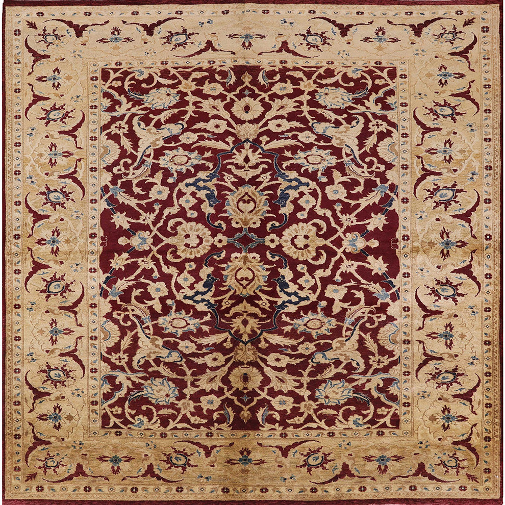 Ahgly Company Indoor Square Mid-Century Modern Area Rugs, 4' Square