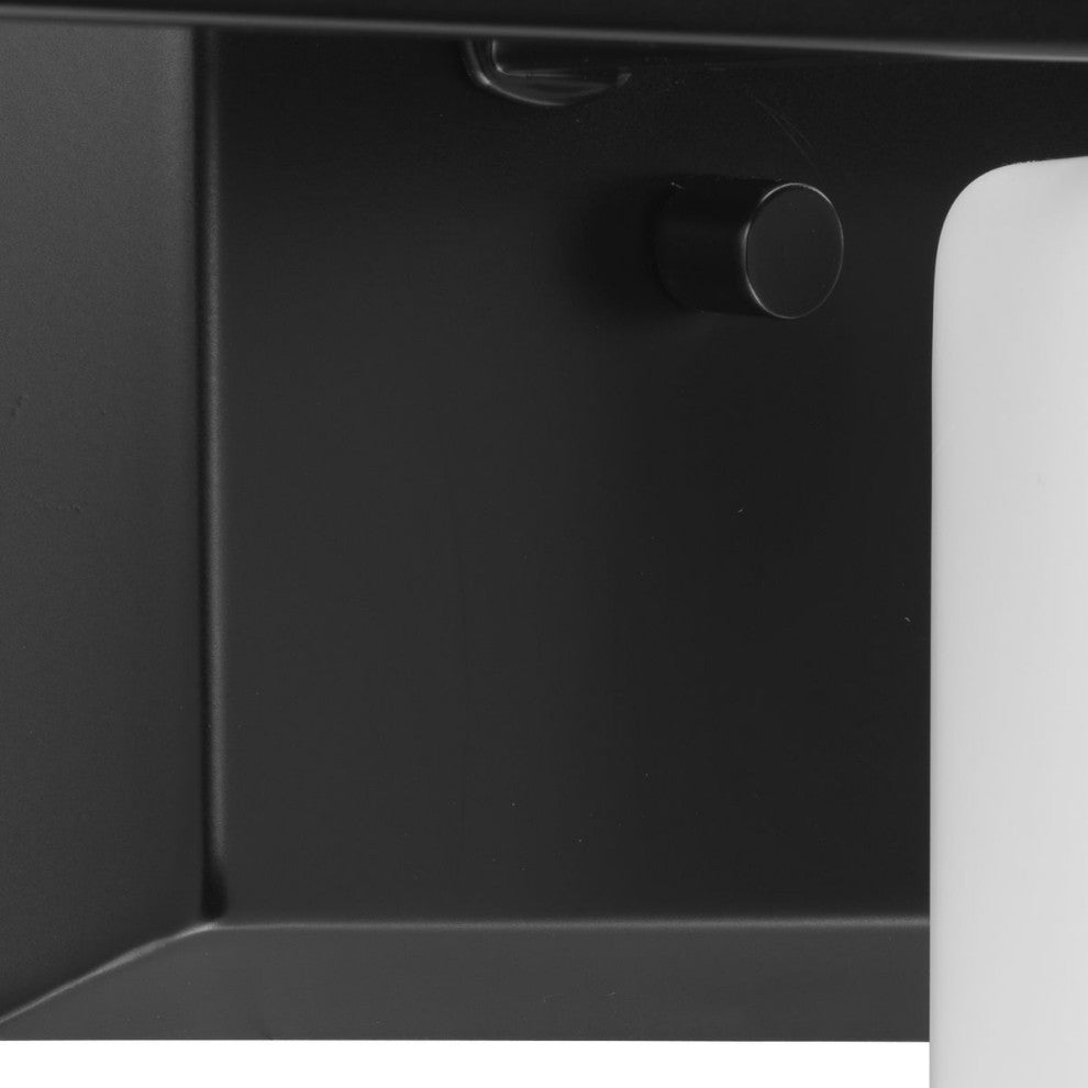 Estrada Collection 3-Light Contemporary Bath and Vanity Light, Matte Black