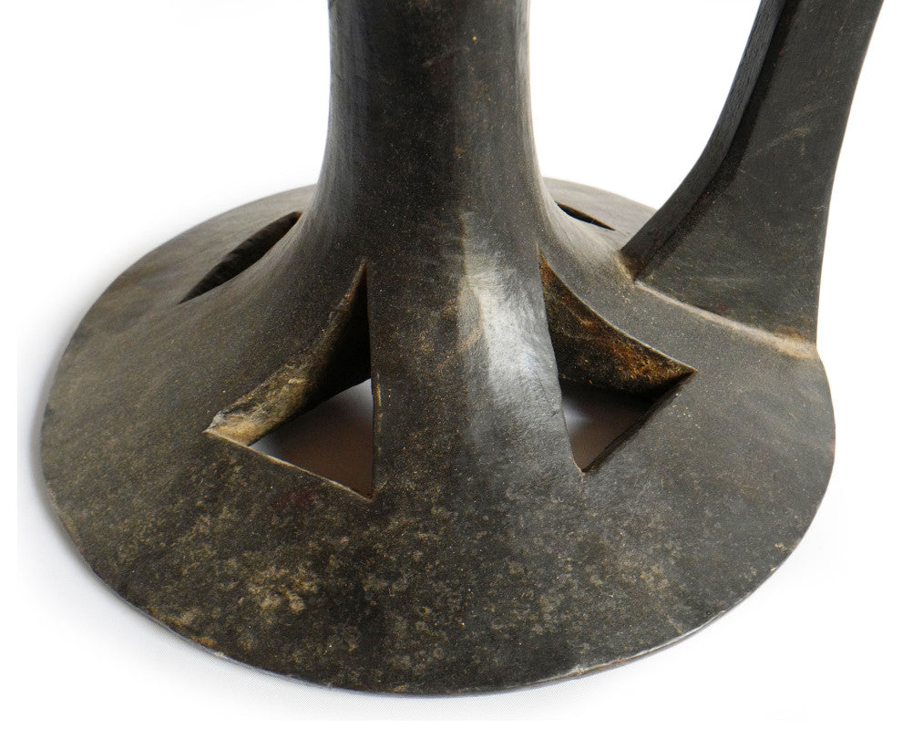 Consigned Naga Serving Bowl Stool