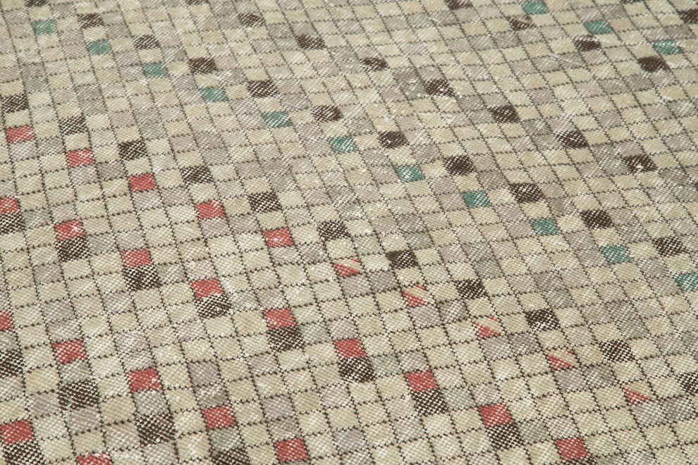 Rug N Carpet - Handmade Turkish 4' 11'' x 8' 2'' Distressed Area Rug