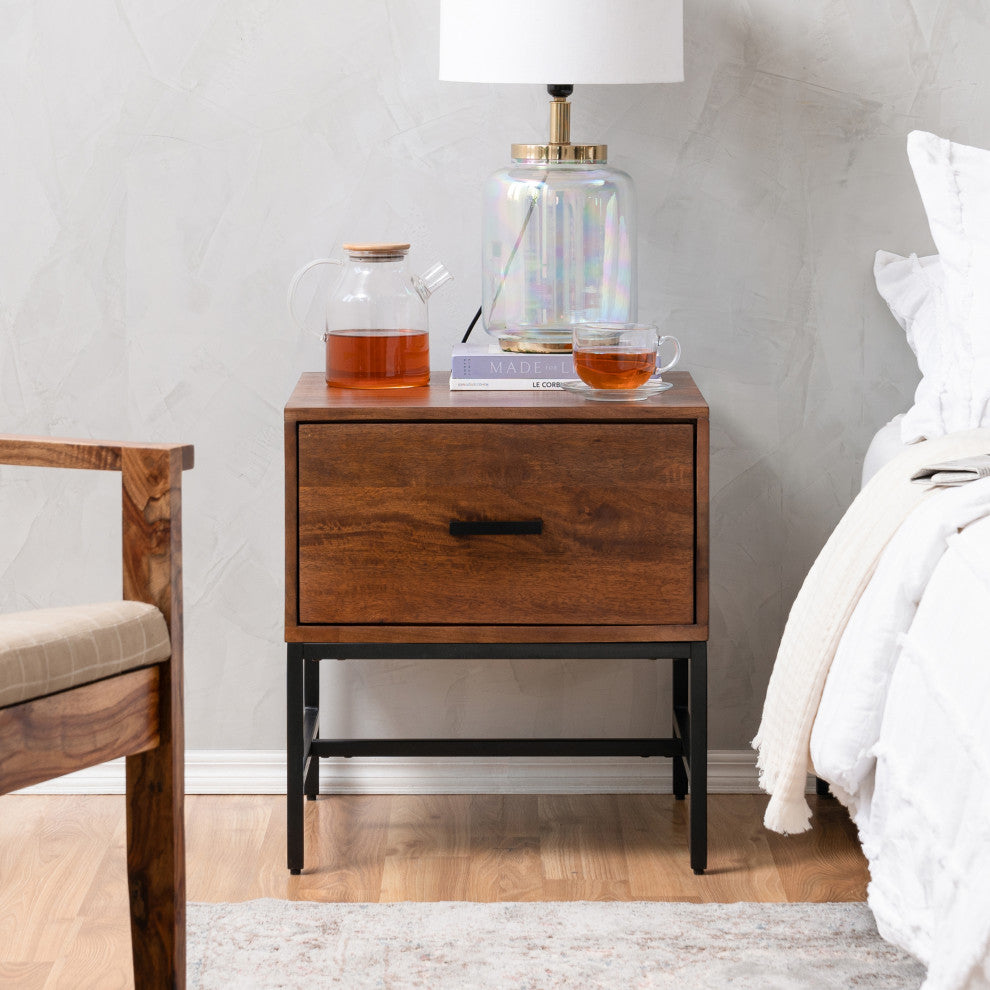 Eden Night Stand Table, Walnut