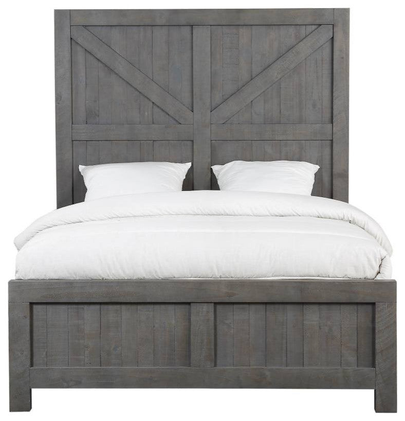 Haven Modern Farmhouse Rustic Bed, King