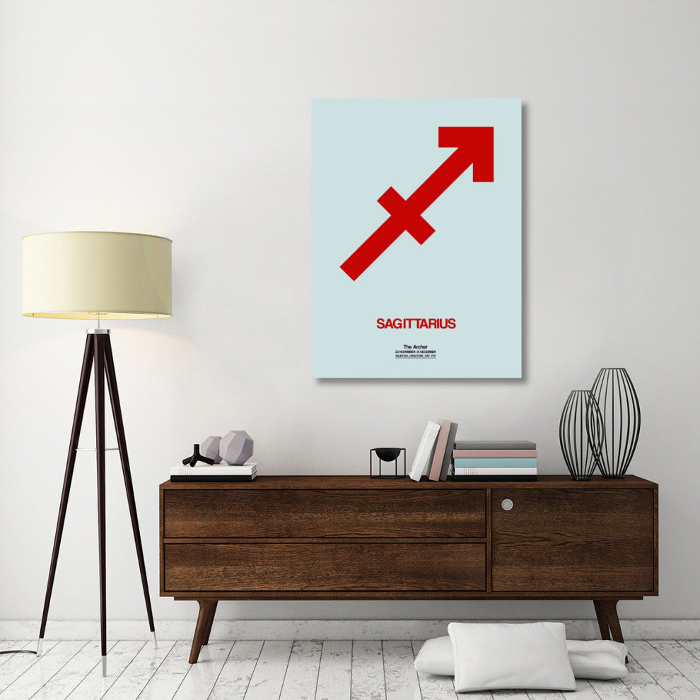 "Sagittarius Zodiac Sign Red" Fine Art Print