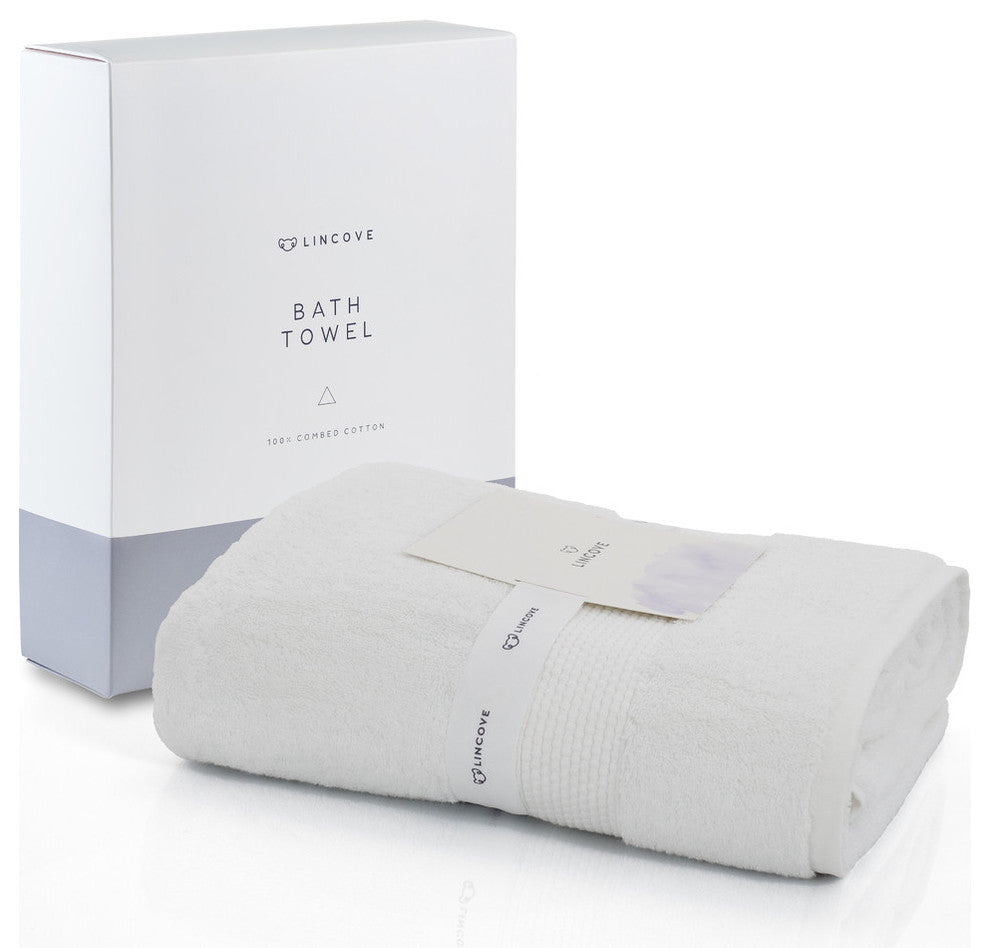 Large Bath Towel, White