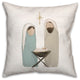 Painted Nativity 16x16 Spun Poly Pillow