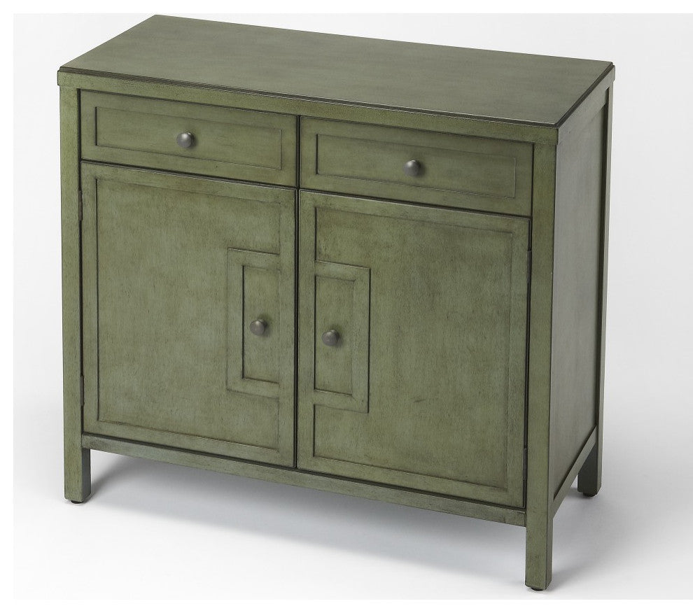 Imperial Green Console Cabinet