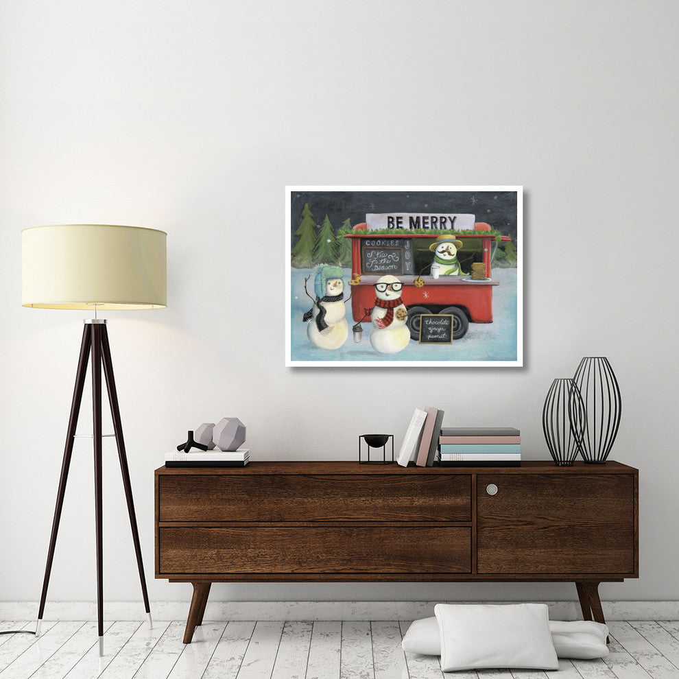 "Christmas on Wheels III Light" Digital Paper Print by Mary Urban, 42"x32"