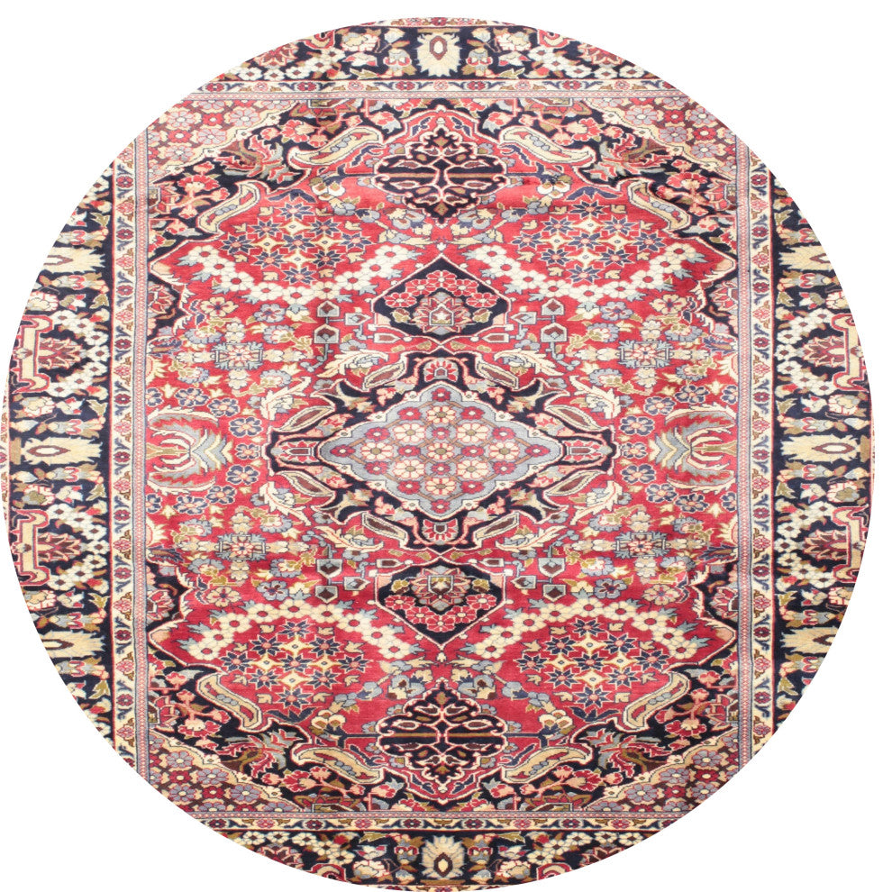 Ahgly Company Indoor Round Traditional Area Rugs, 4' Round