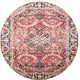 Ahgly Company Indoor Round Traditional Area Rugs, 4' Round