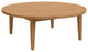 Durable Outdoor Coffee Table, Premium Teak Wood Construction and Round Top